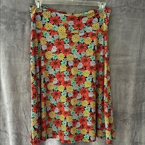 LuLaRoe Vintage Look Floral Skirt